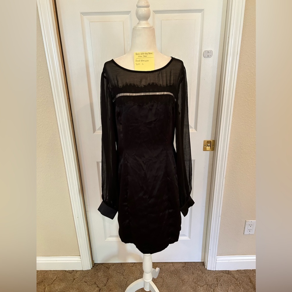 MarineBlu - black satin dress